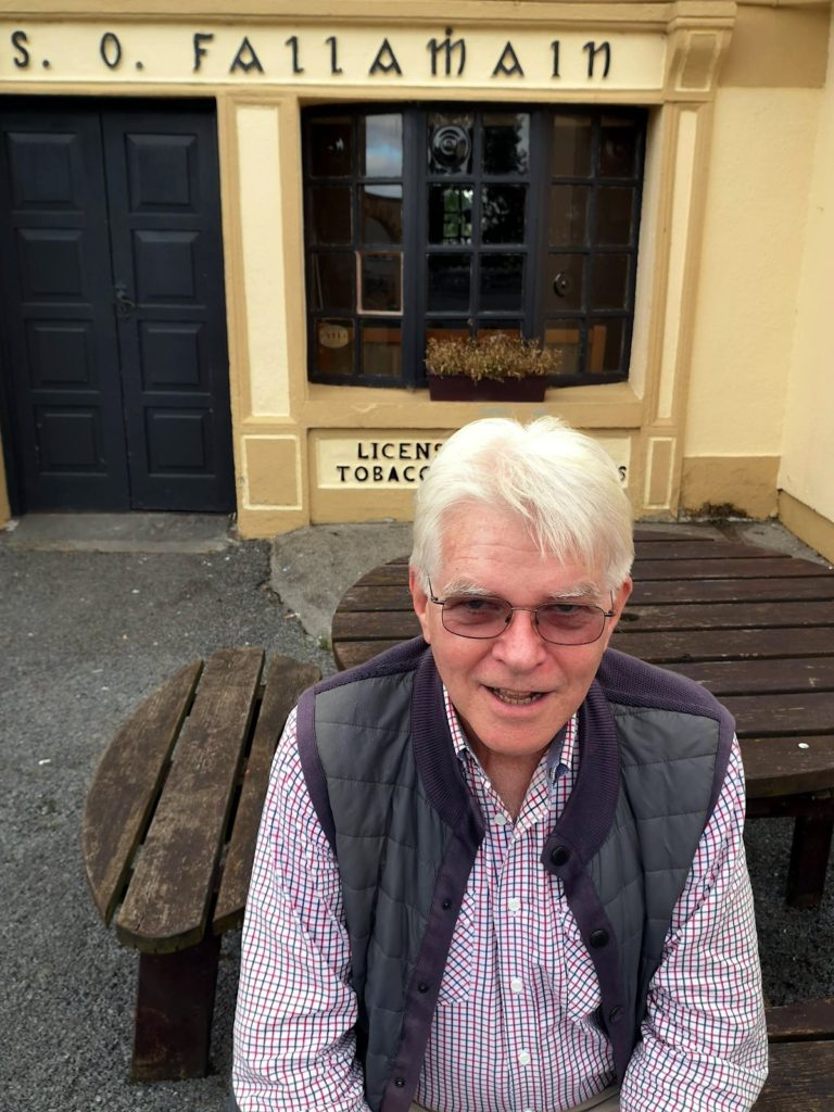 Steve outside Fallon’s pub